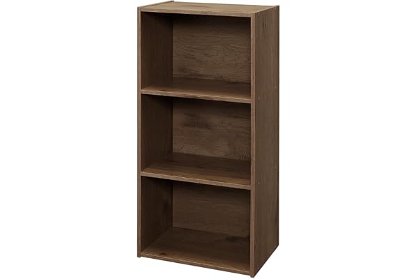 アイリスプラザ カラーボックス 3段 本棚 収納 一人暮らし 幅41.5×奥行29×高さ88cm 棚 A4対応 木目調 おしゃれ ミッドブラウン ~SMART COLLECTION~