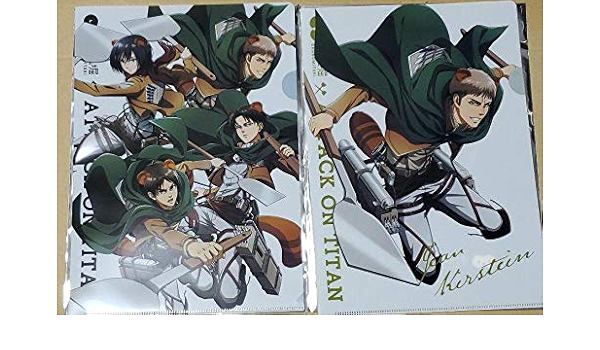 進撃の巨人 クリアファイル 道とん堀 ジャン ミカサ エレン リヴァイ 道頓堀 アイドル 芸能人グッズ 通販 Amazon