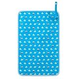 赤ちゃんにやさしい安心おむつ替えマット（日本製）　おしゃれヨットでバカンスの旅（スケアー地・スカイブルー）　B0803300　日本製