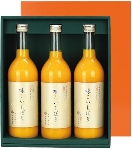 Amazon.co.jp: 【公式】早和果樹園 100％ 味まろしぼり 720ml 12本