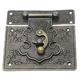 SODIAL(R) 85ミリメートルx85ミリメートルレトロスタイルボックススーツケース装飾ハスブラッチバックル