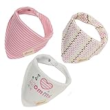 赤ちゃん　ベビー　子供　幼児用　防水　サイズ調整可能　よだれかけ　三角 スナップ ベビービブ　３枚