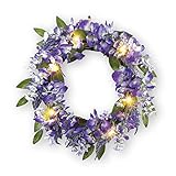 藤の花のつるスプリングフロントドア花輪ライト