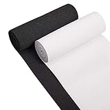 BENECREAT 全長4m幅15cm 織ゴム 平ゴム 黒と白 2m/色 強い弾力 服 ベルト交換 裁縫用 手芸 手作り素材