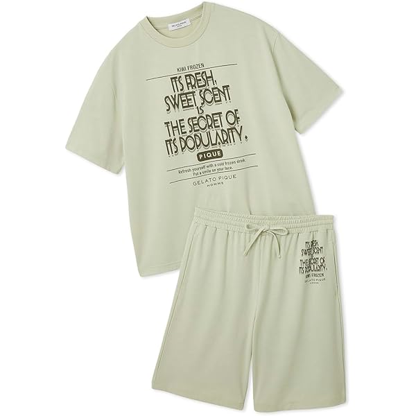 【ラッピング済み】アイスクリームワンポイントTシャツ＆ショートパンツSET ジェラートピケ gelato pique 【ラッピング済み】アイスクリーム