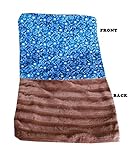 豪華なPlush Baby Blanket ( Itty Bitty、ブルーWestern )
