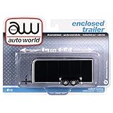 auto world 1:64SCALE"ENCLOSED TRAILER (BLACK)" オートワールド 1：64スケール ｢エンクローズド・トレーラー(ブラック)｣ 【並行輸入品】