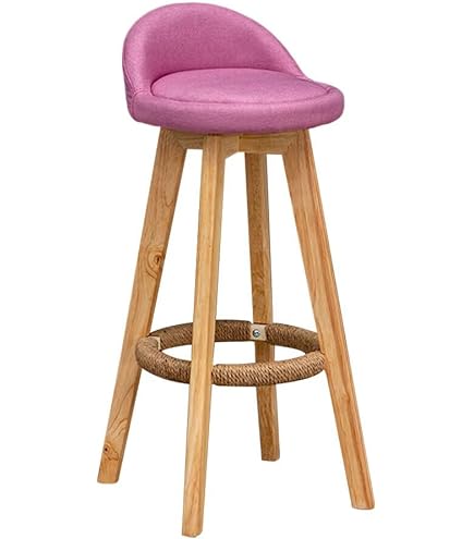 Amazon｜360°回転チェア バーチェア カウンターハイチェア 木製