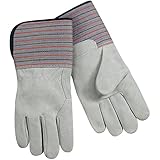 Steiner 02298 Leather Palm Work Gloves, Shoulder Split Cowhide Full Leather Back and Palm, 4-Inch Cu