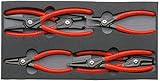 クニペックス KNIPEX 002001V02 スナップリングプライヤーセット ウレタントレイ入り