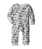 [シーアンドシー カリフォルニア] C&C California Kids ボーイズ Long Sleeve Romper (Infant) ワンピース Steel Grey Camo 0-3 Mon