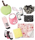 人気6ブランド(ラヴィ2点、ラヴィNewYork3点、マンディ2点、ハンナフラ1点、ミキハウス1点、ササフラス1点)豪華10点 ギフトセット Kブラック a414