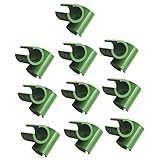 Dovewill 10個　植物　園芸支柱 ジョイント　コネクタ　 組み合わせ可能　自由な角度で固定　グリーン　全２様式４サイズ選ぶ - 16mm, 様式1