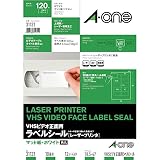エーワン ラベルシール レーザー VHSビデオ正面用 10面 12シート 31131