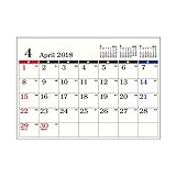ユナイテッドビーズ カレンダー 2018年 4月始まり 壁掛け A4 Dタイプ CL184-D-A4