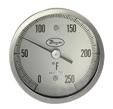 Bimetal Thermom, 3 In Dial, 0 to 250F by Dwyer