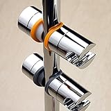 【福美康】 シャワー フック スライド バー 用 掛具 22－25 mm 角度 調節 可変 調整 自由 自在 (グレー)