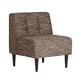 arne ソファ 一人掛け アームレス 日本製 完成品 Lunch 3×3 ウィーブ ダークブラウン脚 ダークブラウン