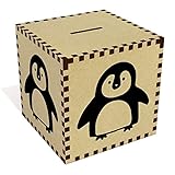 可愛いペンギン' Largeお金ボックス/貯金箱( mb00052084 )