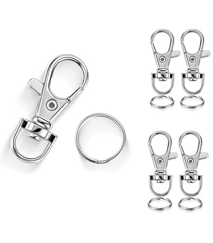 Amazon.co.jp: ナスカン キーホルダー金具 18個セット キーホルダー