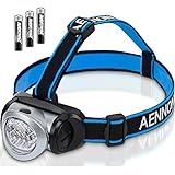 LED Headlamp Flashlight with Red Light - Super Bright, Lightweight & Comfortable, Easy to Use - Perf