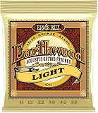 【Amazon.co.jp限定】正規品 ERNIE BALL 2004 アコースティックギター弦 (11-52) EARTHWOOD 80/20 BRONZE LIGHT 2Set Pack
