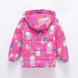 New Winter Hooded Fashion Printed Warm Jacket -5T