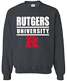 NCAA Rutgers Scarlet Knightsバーロゴクルーネックスウェットシャツ、M、DarkHeather