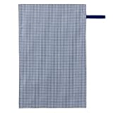 赤ちゃんにやさしい安心おむつ替えシート（日本製） 防水　コンパクト収納　出産祝い　チェック大(綿100%)・紺　B0700400　日本製