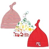 帽子 新生児用(0~6カ月) フライスボーダー キャップ ボウシ 綿100%， 3枚セット帽子