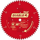 Freud D1060X Diablo 10-Inch 60 Tooth ATB Fine Finish Saw Blade with 5/8-Inch Arbor and PermaShield C