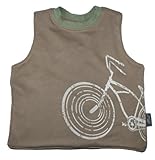 Waterproof Reversible T-Bib Made in the USA from Eco-friendly Bamboo and Organic Cotton (Wee Ride) b