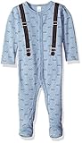 Petit Lem Baby Boys' Glasses and Suspenders Footie Music 9 Months [並行輸入品]