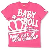 ベビードール メッセージTシャツ 男女兼用 S ピンク