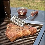 Prawey（TM） 可変文字BBQツールに変わる55文字IC871734と性格ステーキ肉バーベキューバーベキュー肉ブランディング鉄