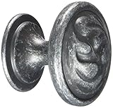 Amerock BP1355WI True Elegance Wrought Iron Oak Leaf Cabinet Hardware Knob - 1-1/4" Diameter - 10 Pa