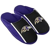 NFLボルティモアレイブンズ2016ジャージスライドスリッパ、ブラック、スモール( 7 – 8 )