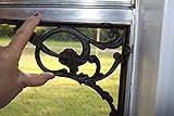 アジアInspiredウィンドウ装飾を使用してCast Ironシェルフブラケット、素朴なブラウンChinese Dragonデザイン、8 1 / 2 " x 9 1 / 2インチ、-のセット2