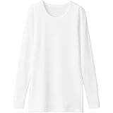 Amazon 無印良品 綿とウールで真冬もあったかuネック八分袖tシャツ M ライトベージュ Tシャツ カットソー 通販