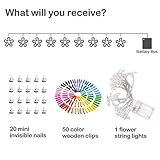 20-LEDセットベゴニアベゴニアヒトデの花ストリングライト花の装飾ライト屋内ガーデンパティオパーティークリスマスツリー