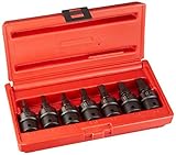 Sunex 3658 3/8-Inch Drive SAE Universal Hex Bit Driver Impact Socket Set [並行輸入品]