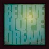 Printfinders Believe Hope Dream by Susan Ball Wall Decor [並行輸入品]