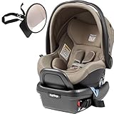 Peg Perego - Primo Viaggio 4-35 Car Seat w Back Seat Mirror - Paloma - Cream Eco-Leather by Peg Pere