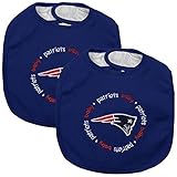 Baby Fanatic Team Color Bibs, New England Patriots, 2-Count by Baby Fanatic [並行輸入品]