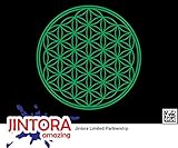 JINTORA ステッカー/カーステッカー - Flower of the tree of life - 人生の木の花 - 90x90mm - JDM/Die cut - 車/ウィンドウ/ラップトップ