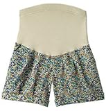 【 アウトレット 】 Angeliebe エンジェリーベ マタニティ P ・ パンツ ストレッチ チノ ショート ボトム 妊婦服 ズボン アジャスター調節可 11号 小 花 柄