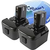 2xパック - Hitachi FDS12DVC 互換バッテリー : Hitachi 12V 電動 工具用 バッテリー対応 (1300mAh, 12V, ニカド)