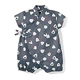 【ベビー服】甚平オール　　おにぎり柄　サイズ:70