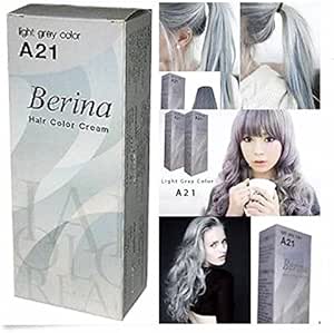 ベリーナ 永久毛染めカラークリーム 明るい灰色シルバー 21 Berina ヘアカラー 通販 Amazon