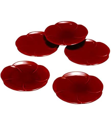 Amazon.co.jp: 輪島塗 日展作家 四季の花 銘々皿 5客 : ホーム＆キッチン